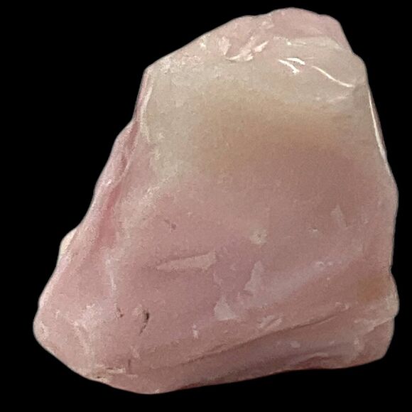 Pink Swirl Art Glass Cullet Glowing Manganese Slag Glass #5GX10 - Picture 4 of 7